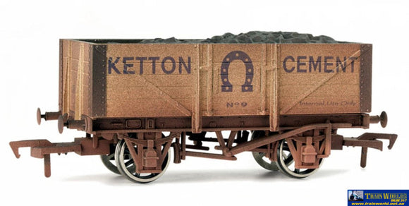 Dap-4F051008 Dapol 5-Plank Open-Wagon #315 ’Ketton Cement’ *Weathered* (Eras-3-6) Oo-Scale
