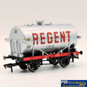 Dap-4F058003 14T Tank Wagon Class A Regent (Red Letters) Silver 101 Oo-Scale Rolling Stock