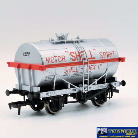 Dap-4F058004 14T Tank Wagon Class A Shell Motor Spirit Silver 7522 Oo-Scale Rolling Stock