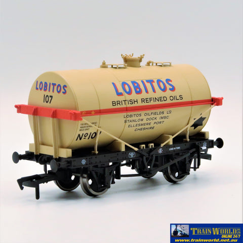 Dap-4F058005 Dapol 14T Tank Wagon Class A Lobitos (Blue/Red Shade) Stone 107 Oo-Scale Rolling Stock