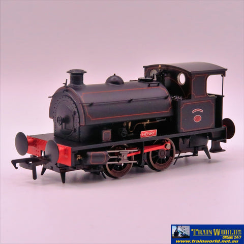 Dap-4S024002D Hawthorn Leslie 0-4-0 Black Lined Red ’Henry’ Dcc-Fitted (Non-Sound) Oo-Scale