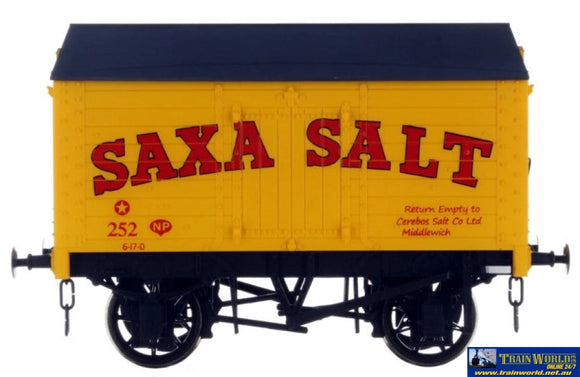 Dap-7F018012 Dapol 9-Plank Salt-Van #252 Saxa Salt (Era-3/4) O-Scale (1:43.5) Rolling Stock