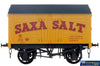 Dap-7F018012W Dapol 9-Plank Salt-Van #252 Saxa Salt (Era-3/4) -Weathered- O-Scale (1:43.5) Rolling