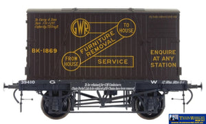 Dap-7F037007 Dapol Gwr Conflat #39410 With Bk2 Chocolate Container 3B-1869 Furniture Removal (Era-3)