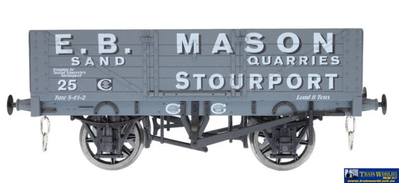 Dap-7F051037 Dapol 5-Plank Open-Wagon 9 W/B #25 E.b. Mason (Era-3) O-Scale (1:43.5) Rolling Stock