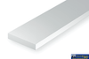 Eve-109 Evergreen Polystyrene (Strip) Opaque White 0.25Mm X 6.30Mm 350Mm (10-Pack) Scratchbuild