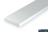 Eve-126 Evergreen Polystyrene (Strip) Opaque White 0.50Mm X 3.20Mm 350Mm (1/4-Scale 1 6) 10-Pack