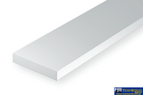 Eve-129 Evergreen Polystyrene (Strip) Opaque White 0.50Mm X 6.30Mm 350Mm (1/4-Scale 1 12) 10-Pack