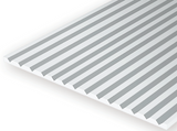 Eve-2025 Evergreen Polystyrene (V-Groove Sheet) Opaque White 0.64Mm-Spacing 0.50Mm-Thick 152Mm X