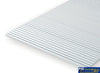 Eve-2037 Evergreen Polystyrene (Freight-Car Siding Sheet) Opaque White (Ho-Scale) 0.95Mm-Spacing