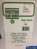 Eve-2125 Evergreen Polystyrene (V-Groove Sheet) Opaque White 3.20Mm-Spacing 0.50Mm-Thick 152Mm X