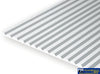 Eve-2125 Evergreen Polystyrene (V-Groove Sheet) Opaque White 3.20Mm-Spacing 0.50Mm-Thick 152Mm X