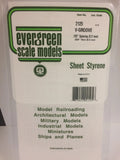 Eve-2125 Evergreen Polystyrene (V-Groove Sheet) Opaque White 3.20Mm-Spacing 0.50Mm-Thick 152Mm X