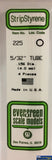 Eve-225 Evergreen Polystyrene (Tube) Opaque White 4.00Mm-(O.d) X 350Mm (4-Pack) Scratchbuild