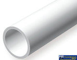 Eve-232 Evergreen Polystyrene (Tube) Opaque White 9.50Mm-(O.d) X 350Mm (2-Pack) Scratchbuild