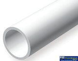 Eve-234 Evergreen Polystyrene (Tube) Opaque White 11.10Mm-(O.d) X 350Mm (2-Pack) Scratchbuild