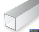 Eve-254 Evergreen Polystyrene (Square-Tube) Opaque White 6.30Mm X 6.30Mm-(O.d) 350Mm (2-Pack)