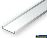 Eve-261 Evergreen Polystyrene (Channel) Opaque White 1.50Mm X 350Mm (4-Pack) Scratchbuild