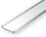 Eve-265 Evergreen Polystyrene (C-Channel) Opaque White 4.00Mm X 350Mm (4-Pack) Scratchbuild