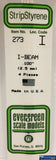 Eve-273 Evergreen Polystyrene (I-Beam) Opaque White 2.50Mm X 350Mm (4-Pack) Scratchbuild