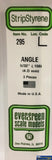 Eve-295 Evergreen Polystyrene (Angle) Opaque White 4.00Mm X 350Mm (3-Pack) Scratchbuild