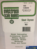 Eve-4040 Evergreen Polystyrene (V-Groove Sheet) Opaque White 1.00Mm-Spacing 1.00Mm-Thick 152Mm X