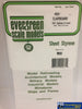 Eve-4061 Evergreen Polystyrene (Clapboard-Sheet) Opaque White 1.50Mm-Spacing 1.00Mm-Thick 152Mm X