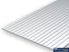 Eve-4081 Evergreen Polystyrene (Clapboard-Sheet) Opaque White 2.00Mm-Spacing 1.00Mm-Thick 152Mm X