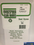 Eve-4100 Evergreen Polystyrene (V-Groove Sheet) Opaque White 2.50Mm-Spacing 1.00Mm-Thick 152Mm X
