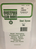 Eve-4100 Evergreen Polystyrene (V-Groove Sheet) Opaque White 2.50Mm-Spacing 1.00Mm-Thick 152Mm X