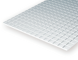 Eve-4514 Evergreen Polystyrene (Sidewalk-Sheet) Opaque White 3.20Mm-Squares 1.00Mm-Thick X 152Mm