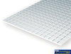 Eve-4517 Evergreen Polystyrene (Sidewalk-Sheet) Opaque White 9.50Mm-Squares 1.00Mm-Thick X 152Mm