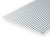 Eve-4525 Evergreen Polystyrene (Metal Corrugated-Siding Sheet) Opaque White 0.75Mm-Spacing
