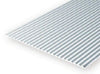 Eve-4529 Evergreen Polystyrene (Metal Corrugated-Siding Sheet) Opaque White 2.50Mm-Spacing