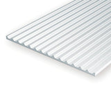 Eve-4544 Evergreen Polystyrene (Board & Batten Sheet) Opaque White 3.20Mm-Spacing 1.00Mm-Thick 152Mm