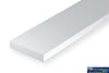 Eve-8110 Evergreen Polystyrene (Strip) Opaque White 0.30Mm X 2.85Mm 350Mm (Ho-Scale 1 10) 10-Pack