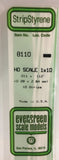 Eve-8110 Evergreen Polystyrene (Strip) Opaque White 0.30Mm X 2.85Mm 350Mm (Ho-Scale 1 10) 10-Pack