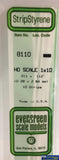 Eve-8110 Evergreen Polystyrene (Strip) Opaque White 0.30Mm X 2.85Mm 350Mm (Ho-Scale 1 10) 10-Pack