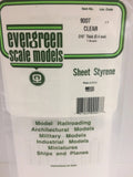 Eve-9007 Evergreen Polystyrene (Plain-Sheet) Clear 0.40Mm X 152Mm 305Mm (2-Pack) Scratchbuild