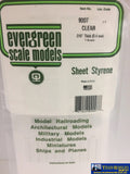 Eve-9007 Evergreen Polystyrene (Plain-Sheet) Clear 0.40Mm X 152Mm 305Mm (2-Pack) Scratchbuild