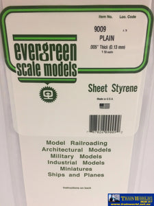 Eve-9009 Evergreen Polystyrene (Plain-Sheet) Opaque White 0.13Mm X 152Mm 305Mm (3-Pack) Scratchbuild