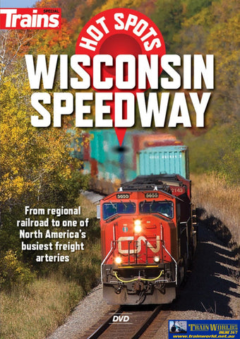 Kal-15144 Kalmbach Dvd Trains Hot Spots: Wisconsin Speedway Cdanddvd