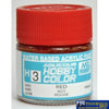 Gsi-H003 Gsi Creos Mr.hobby Aqueous Acrylic (Water) Paint Gloss H003 Red 10Ml Glueandpaint