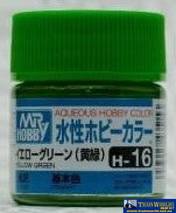 Gsi-H016 Gsi Creos Mr.hobby Aqueous Acrylic (Water) Paint Semi-Gloss H016 Yellow-Green 10Ml