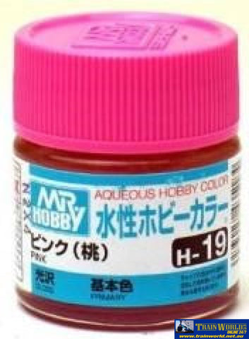 Gsi-H019 Gsi Creos Mr.hobby Aqueous Acrylic (Water) Paint Gloss H019 Pink 10Ml Glueandpaint
