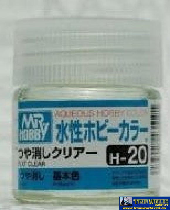 Gsi-H020 Gsi Creos Mr.hobby Aqueous Acrylic (Water) Paint Matt H020 Clear 10Ml Glueandpaint