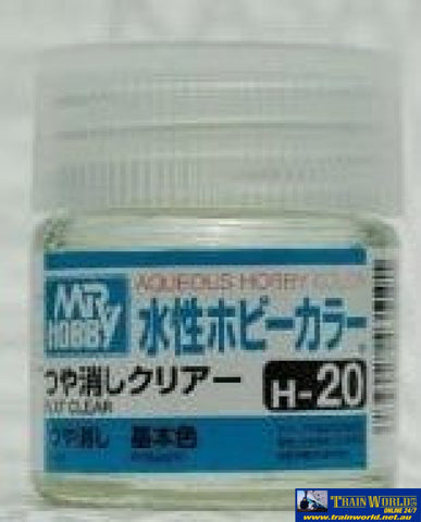 Gsi-H020 Gsi Creos Mr.hobby Aqueous Acrylic (Water) Paint Matt H020 Clear 10Ml Glueandpaint