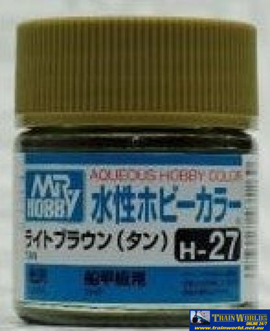 Gsi-H027 Gsi Creos Mr.hobby Aqueous Acrylic (Water) Paint Gloss H027 Tan 10Ml Glueandpaint