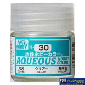 Gsi-H030 Gsi Creos Mr.hobby Aqueous Acrylic (Water) Paint Gloss H030 Clear 10Ml Glueandpaint