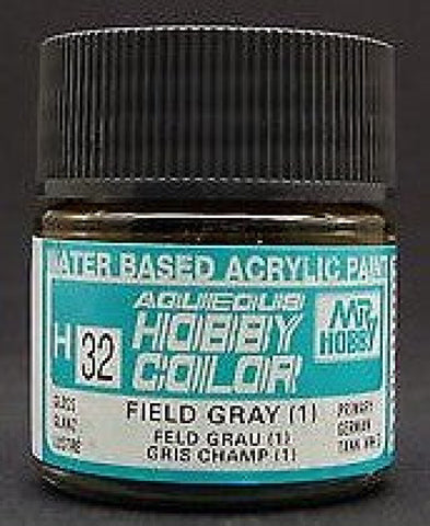 Gsi-H032 Gsi Creos Mr.hobby Aqueous Acrylic (Water) Paint Gloss H032 Field-Grey (1) 10Ml
